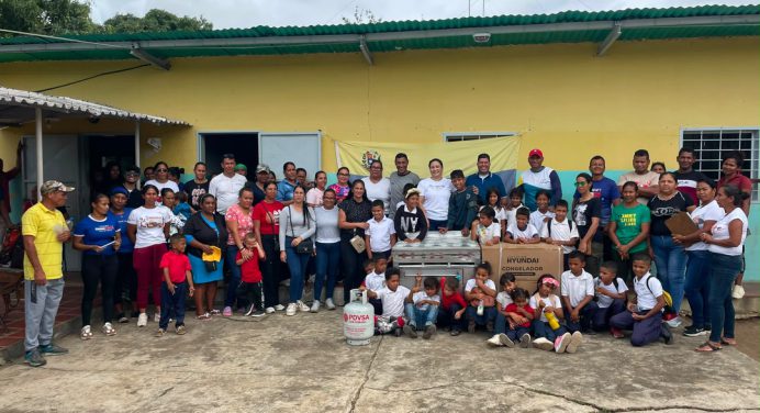 Alcaldesa Mariángelys Tillero fortalece comedores escolares en Piar
