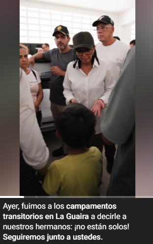 delcy rodriguez sobre las familias afectadas por los sismos no estan solos 63872