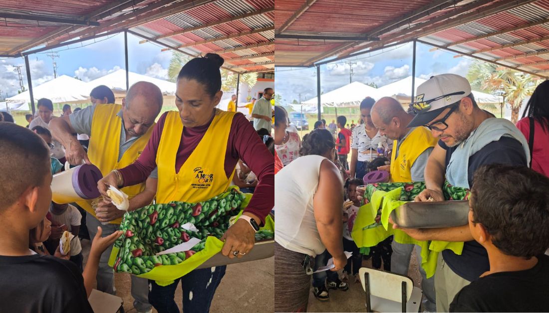 Por Amor a ti llevó atención a 102 niños de Punta de Mata 3 desayumo5