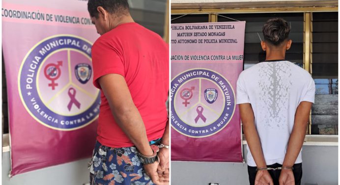 Polimaturín detuvo a dos hombres por hechos de violencia contra la mujer