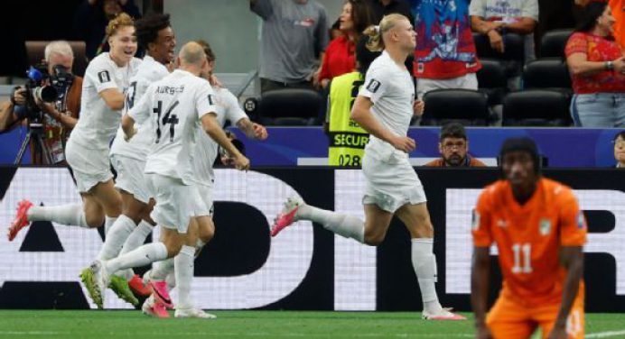 Noruega de la mano de Haaland eliminó a Costa de Marfil