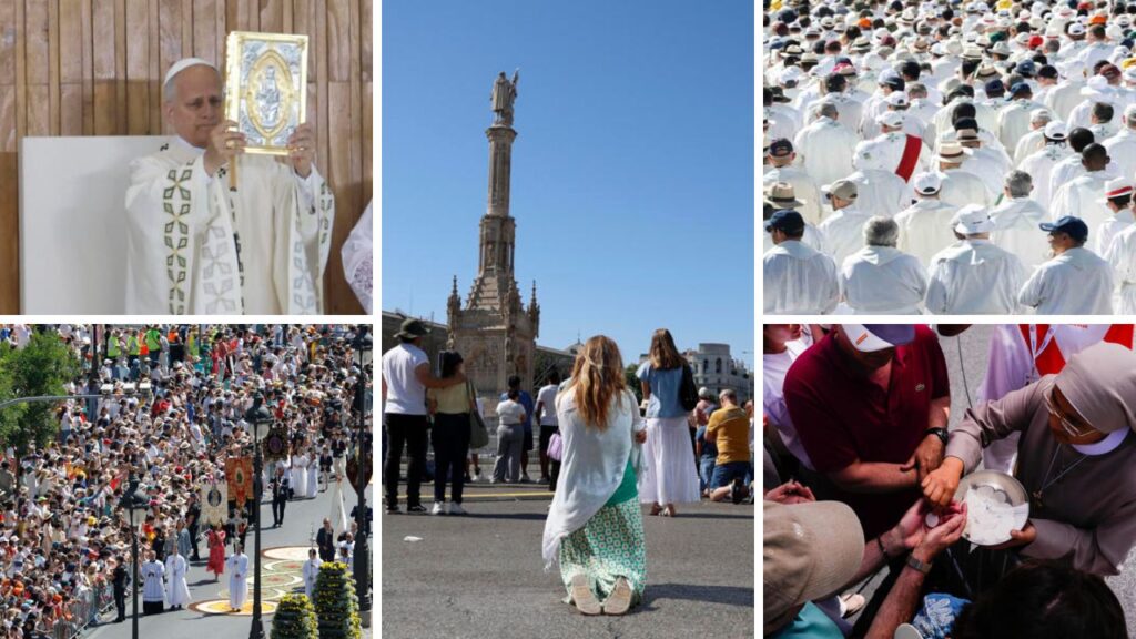 Un millón 200 mil fieles acudieron a misa del Papa León XIV en Madrid 2 misa uy procesion