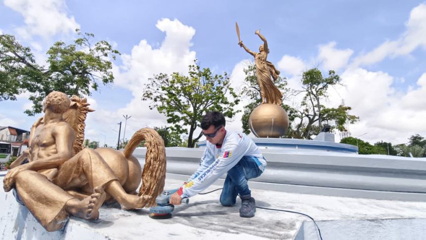 Rehabilitan la redoma Juana Ramírez "La Avanzadora" en Maturín 1 redoma