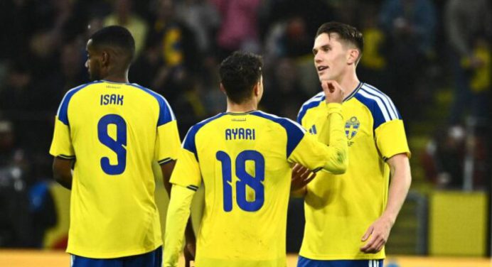 Contundente victoria de Suecia sobre Túnez 5-1 en el Grupo F