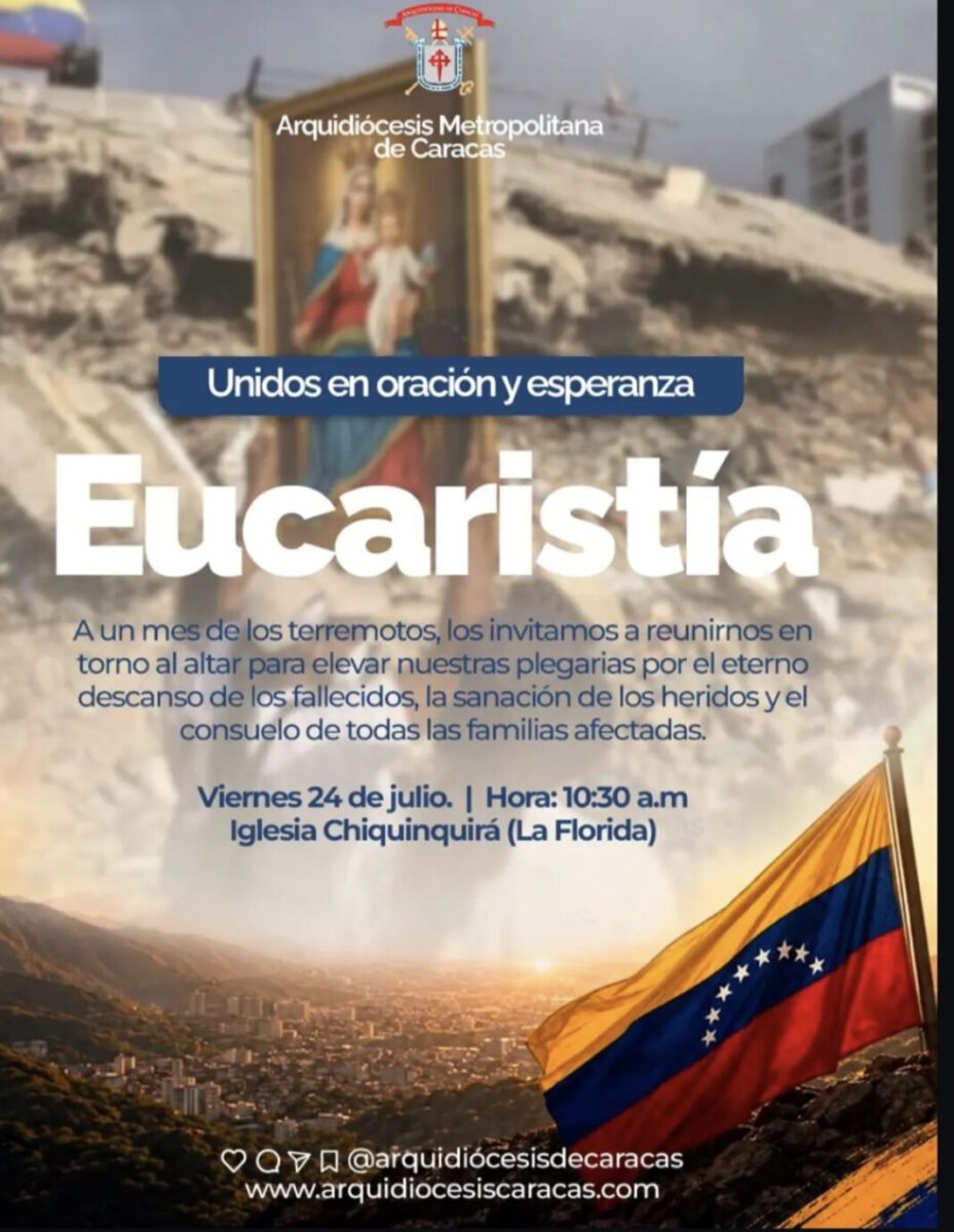 Misa de oración por el descanso eterno de las víctimas del terremoto este 24-jul 2 oración