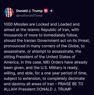 Trump advierte: Mil misiles están apuntando a Irán por si Teherán intenta asesinarlo 2 Irán
