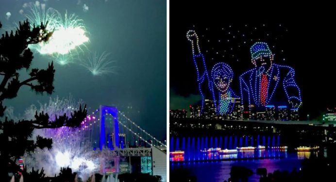 Regalo de Japón a EEUU por su Independencia: Fuegos artificiales y 250 cerezos