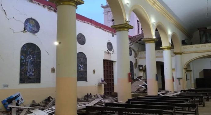 Terremotos dejaron fuertes afectaciones en más de 25 iglesias de Caracas