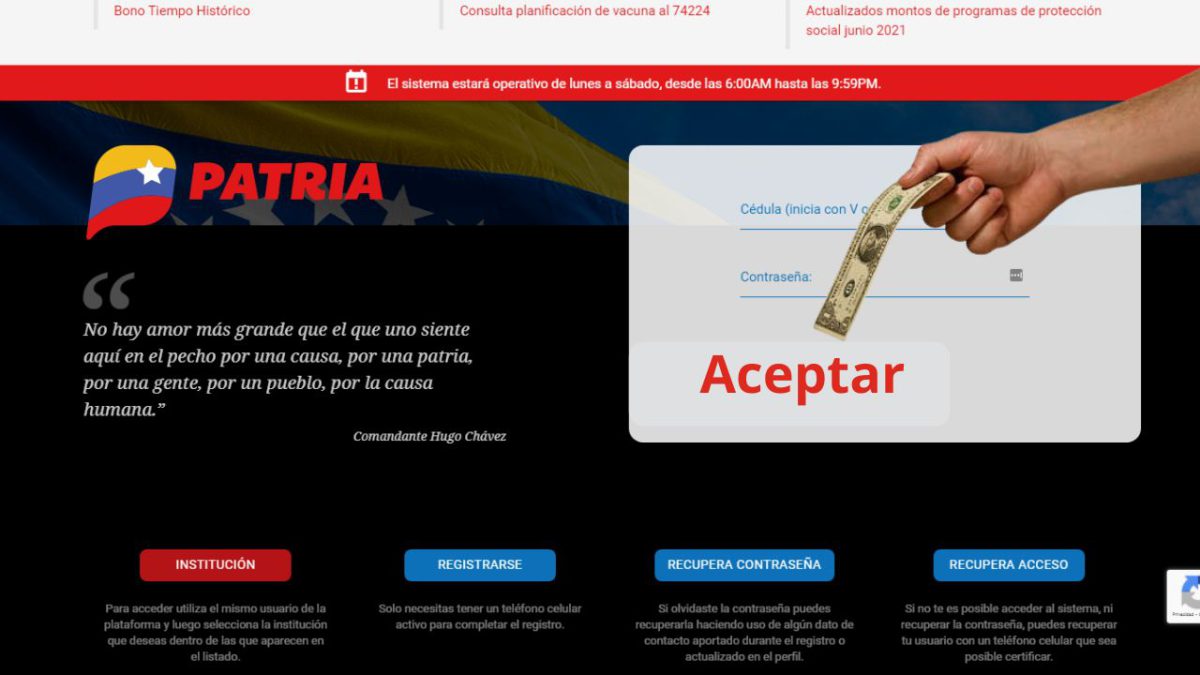 beneficiarios de PATRIA