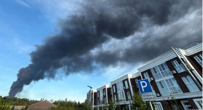 Ucrania lanza ataque en Moscú: Heridos e incendios en Instalaciones Industriales