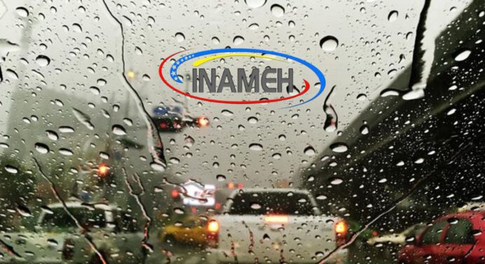Reporte del Inameh con lluvias en varias zonas del país este jueves
