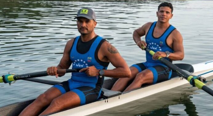 Jaime Machado y André Mora sumaron un nuevo oro para Venezuela en remo