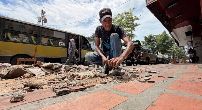 Alcaldía de Maturín fiscaliza unificación de aceras en la Avenida Bicentenario