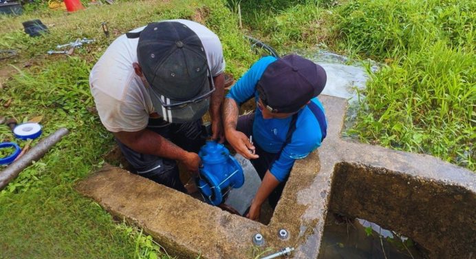 Optimizan servicio de agua potable para más de 3 mil 500 familias en Maturín