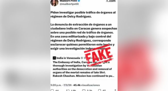 Gobierno desmiente supuesta extracción de órganos a ciudadano de la India