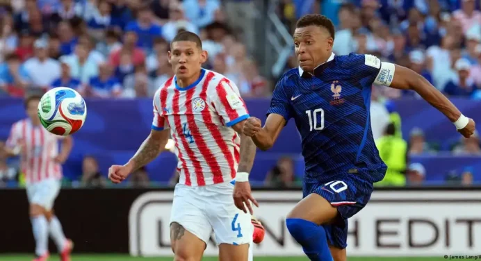 Francia eliminó a Paraguay y avanza a cuartos de final