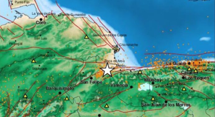 Nuevo sismo superficial de magnitud 3.3 volvió a encender alarmas este domingo en Falcón