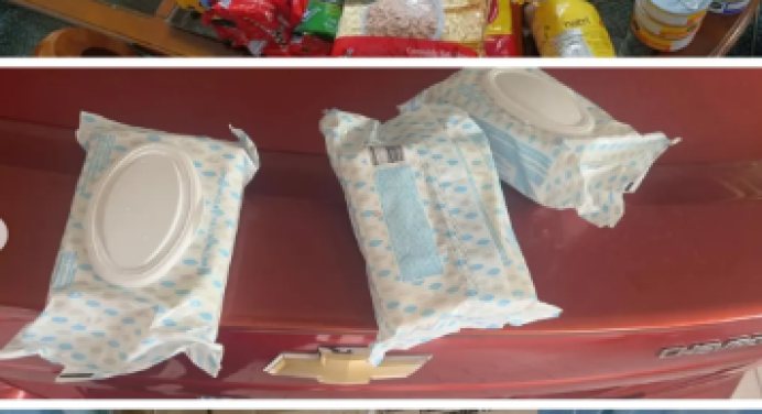 Localizador satelital panameño llegó a Maturín en toallitas húmedas entregadas a damnificada