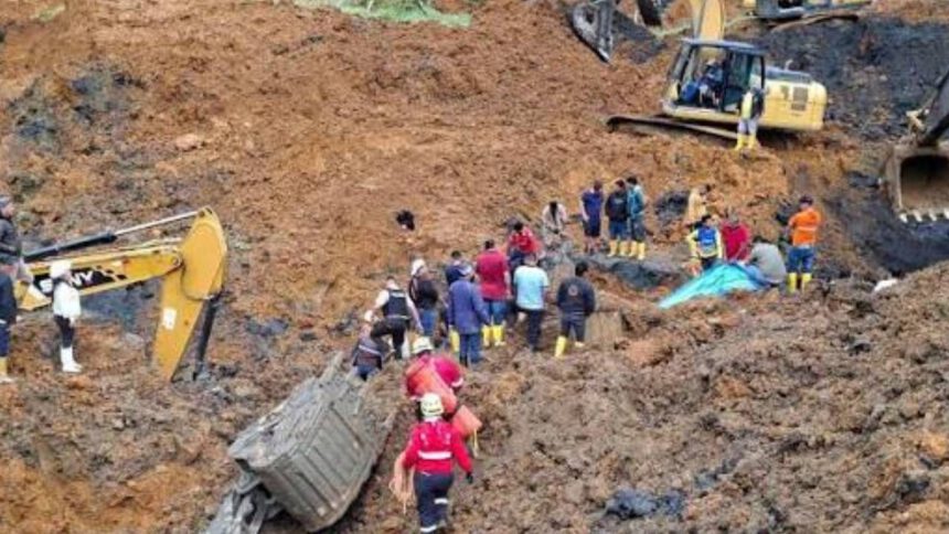 Deslizamiento en mina artesanal de oro en Colombia: 13 muertos confirmados 1 mina artesanal de oro