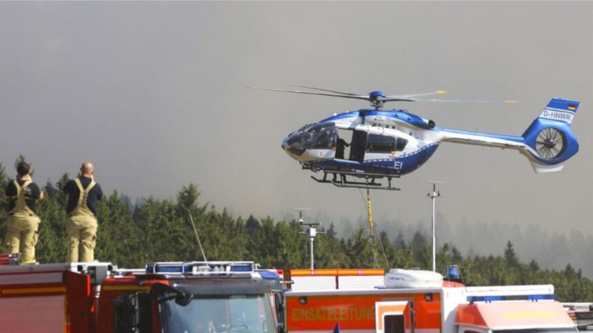 Incendio forestal se extiende en el oeste de Alemania 1 Incendio forestal
