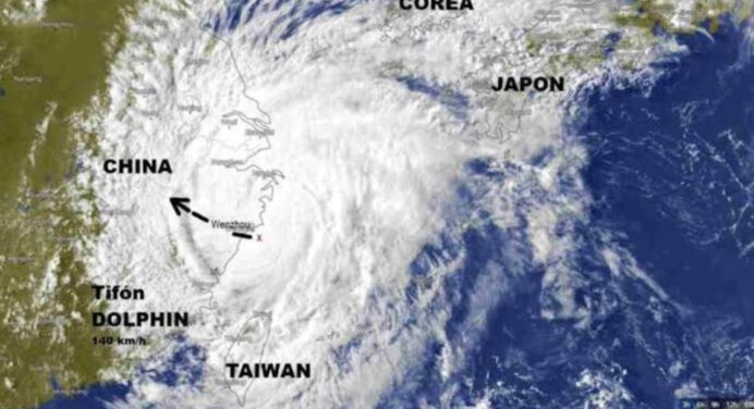 Tifón Narra activa alarmas en China por pronóstico de lluvias extremas