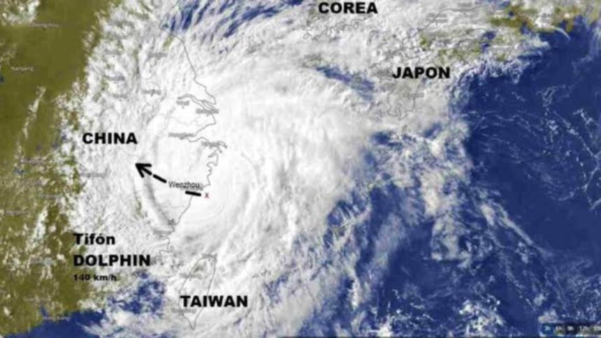 Tifón Narra activa alarmas en China por pronóstico de lluvias extremas 1 tifón Narra