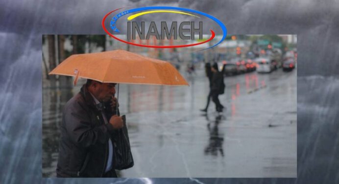 Lluvias y actividad eléctrica este 29 de agosto en gran parte de los estados venezolanos