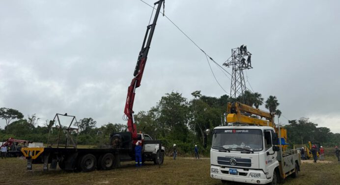 Inician fase final de adecuación y tendido para la recuperación eléctrica en Bolívar y Punceres
