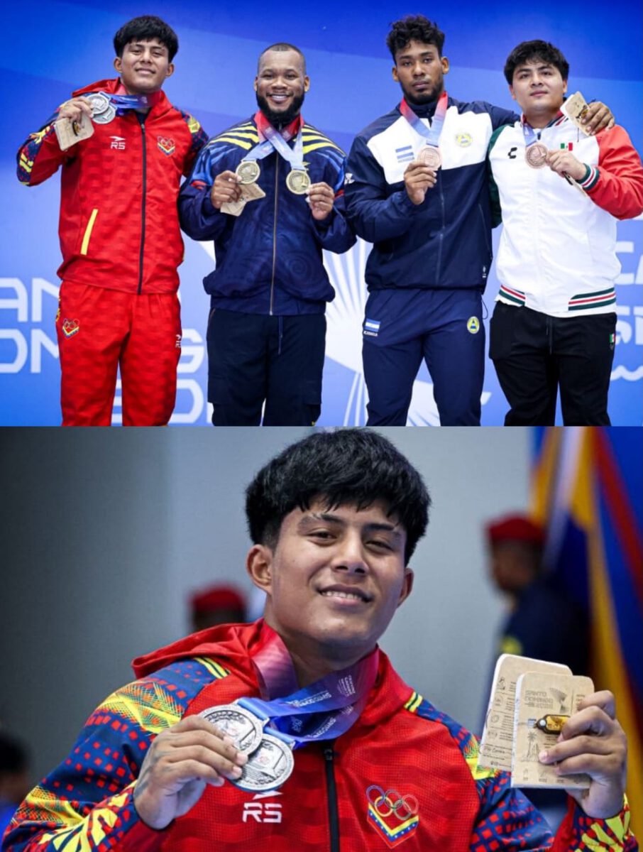 Monaguense Ángel Rodríguez conquistó dos preseas de plata en levantamiento de pesas de CAC 3 angel rodriguez