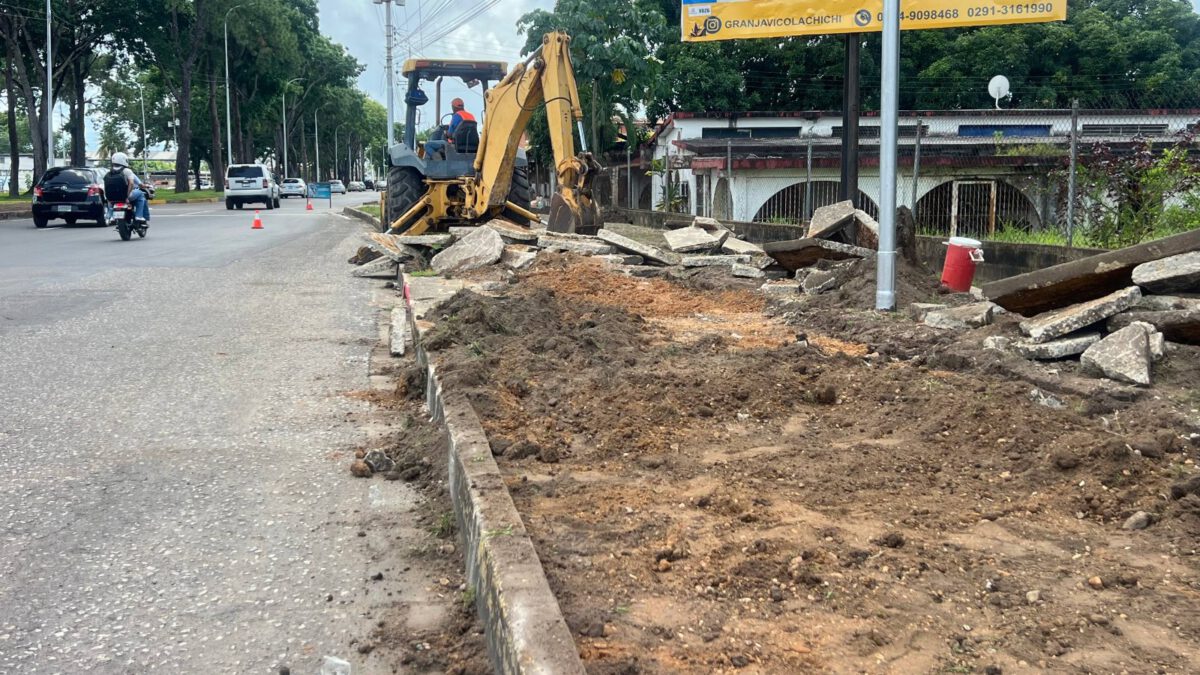 Ana Fuentes inspecciona avances en la modernización de la Avenida Libertador 3 avenida2