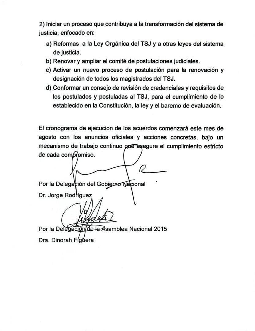 Diálogo activará nueva postulación del TSJ 3 comunicado2