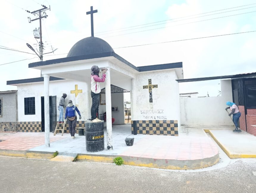 Avanza construcción de áreas administrativas en el cementerio de Punta de Mata 1 construcción