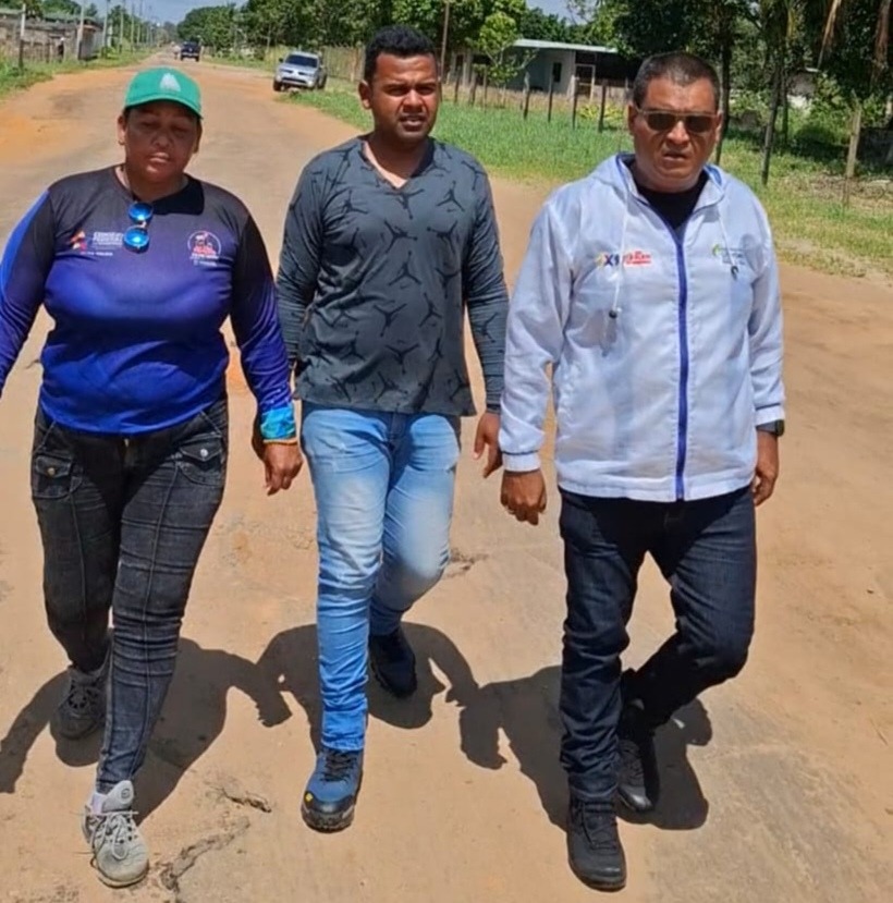 Inician mediciones para plan de asfaltado en la parroquia Chaguaramas 1 libertador