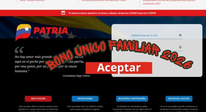Bono Único Familiar septiembre 2026: Este es el monto depositado