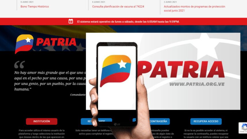 Desembolso en PATRIA
