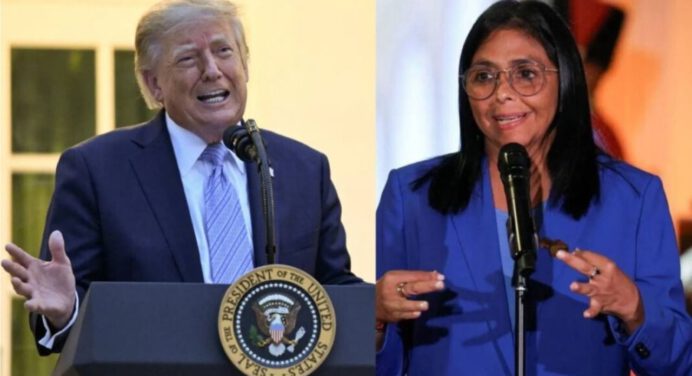 Trump y Delcy Rodríguez se reúnen este martes por la noche