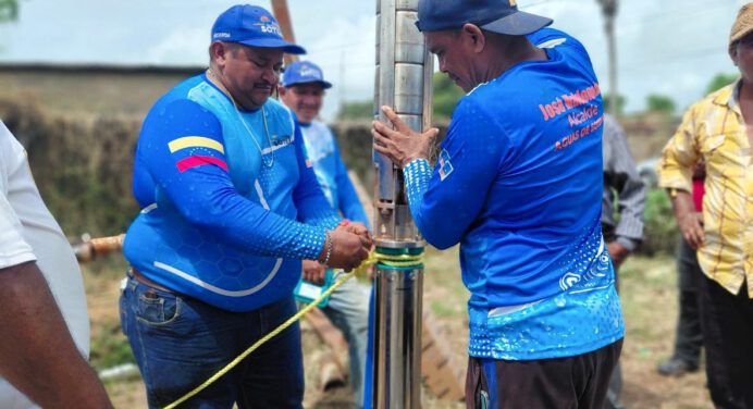 Instalan 4 bombas de agua para beneficiar a seis comunidades de Sotillo
