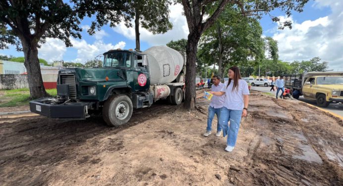 Ana Fuentes inspeccionó rehabilitación de la Avenida Libertador