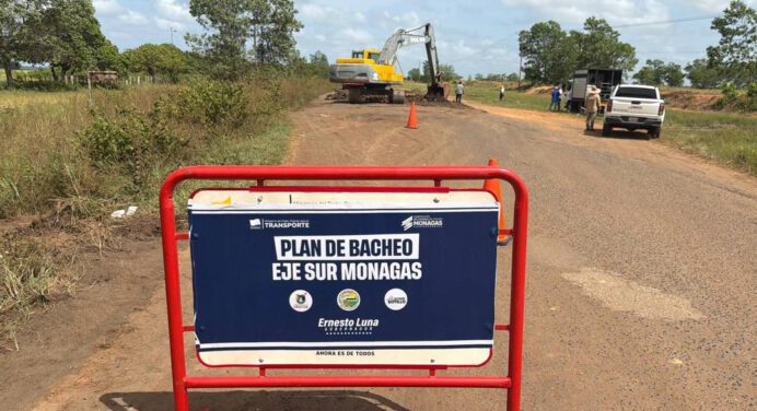Arrancó plan de bacheo en el eje sur de Monagas