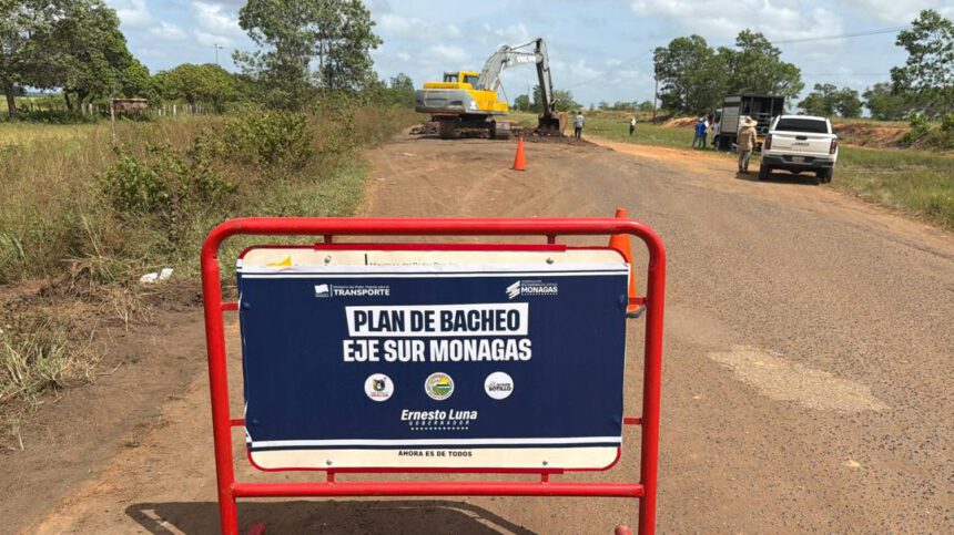 Arrancó plan de bacheo en el eje sur de Monagas 1 bacheo