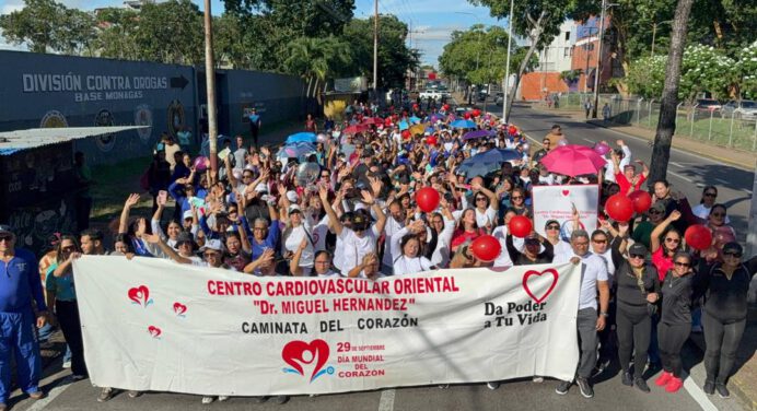 Maturín participó en caminata por el día mundial del Corazón