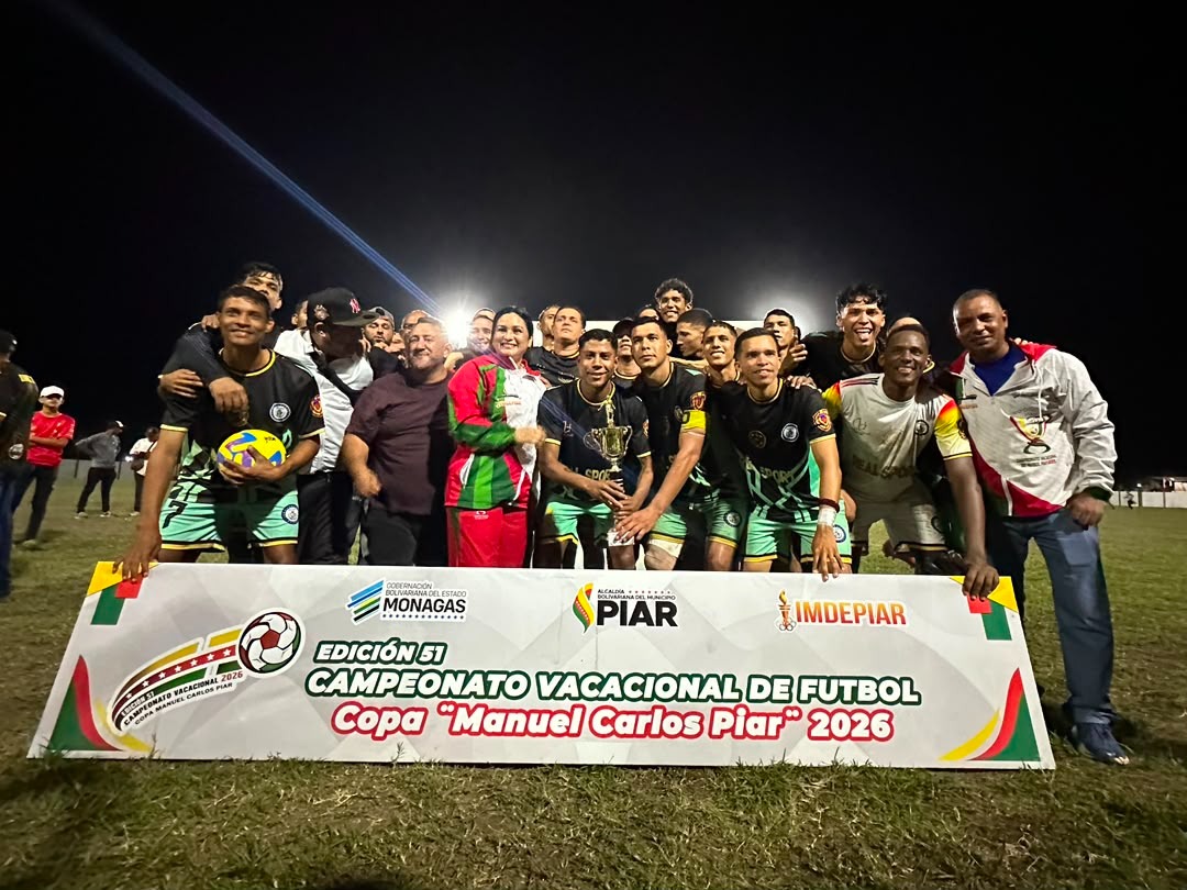 Exitoso cierre del campeonato vacacional de fútbol del municipio Piar