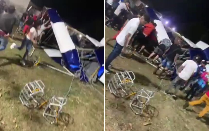 Accidente en "sillas voladoras" deja 7 heridos en parque de diversiones en Bolívar 1 sillas voladoras
