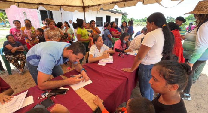 Realizan jornada de salud integral en comunidades indígenas de Sotillo