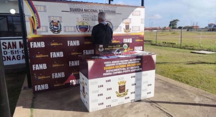 GNB detiene a hombre por tráfico de droga y porte ilícito de arma en el aeropuerto de Maturín