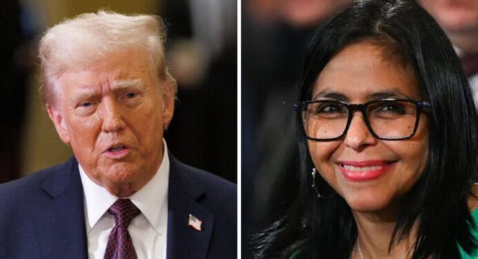 Trump se reunirá con Delcy Rodríguez el martes en Nueva York