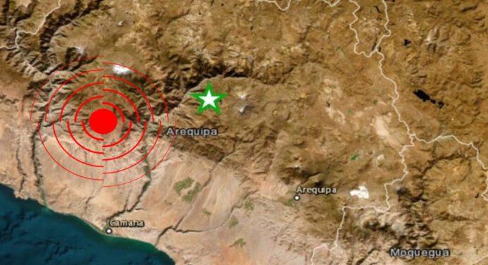 Un sismo de 5,1 sacudió las costas del sur de Perú