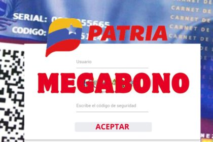 Megabono en PATRIA