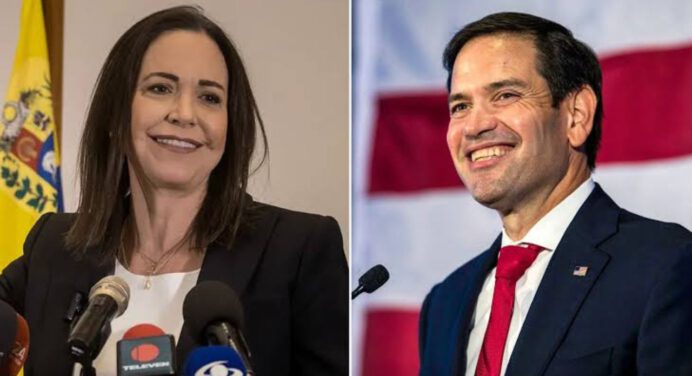 Marco Rubio desmiente que EE. UU. bloquee el retorno de María Corina Machado a Venezuela