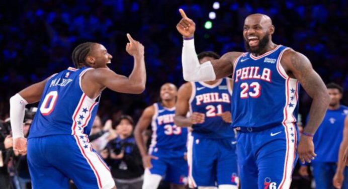 NBA: LeBron y los Sixers remontaron 27 puntos para superar a los Cavaliers